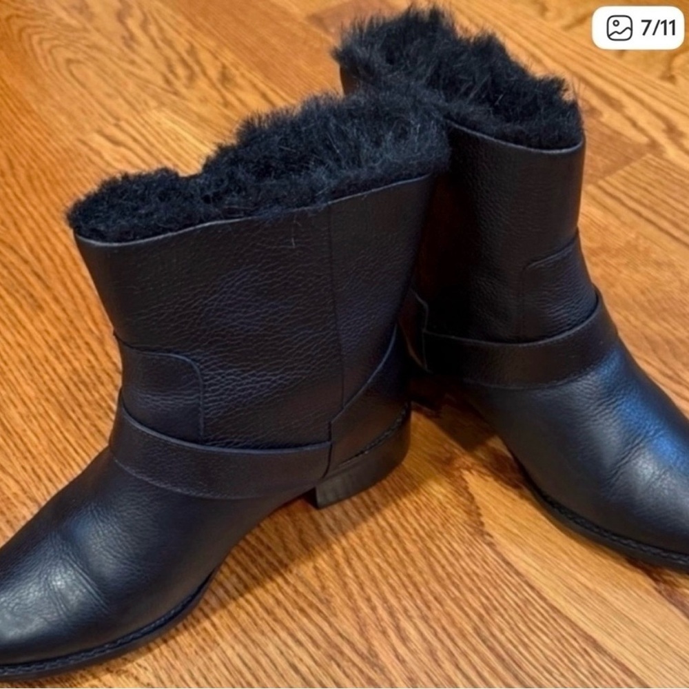 COLE HAAN NEELA SLIP ON LEATHER ANKLE BOOTS size 6.5 - Picture 7 of 11